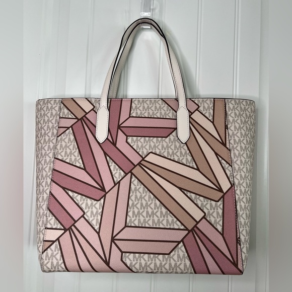 NWT Michael Michael Kors Sinclair Large East/West Smokey Rose Tote - Picture 3 of 9